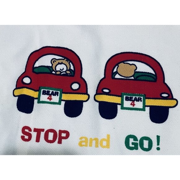 Vtg Small Steps Baby Clothes Color Block 3 Piece Set Car Theme 24 Months Boy - Picture 7 of 14